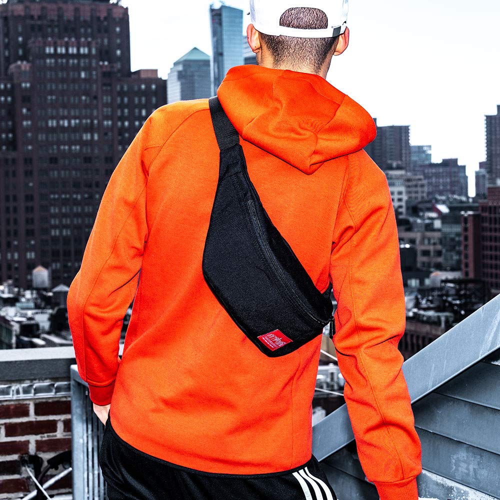 Manhattan Portage Brooklyn Bridge Waist Bag (BLK, men, women, water resistant, cross body, waist, buckle closure, 1000D) - Image 9