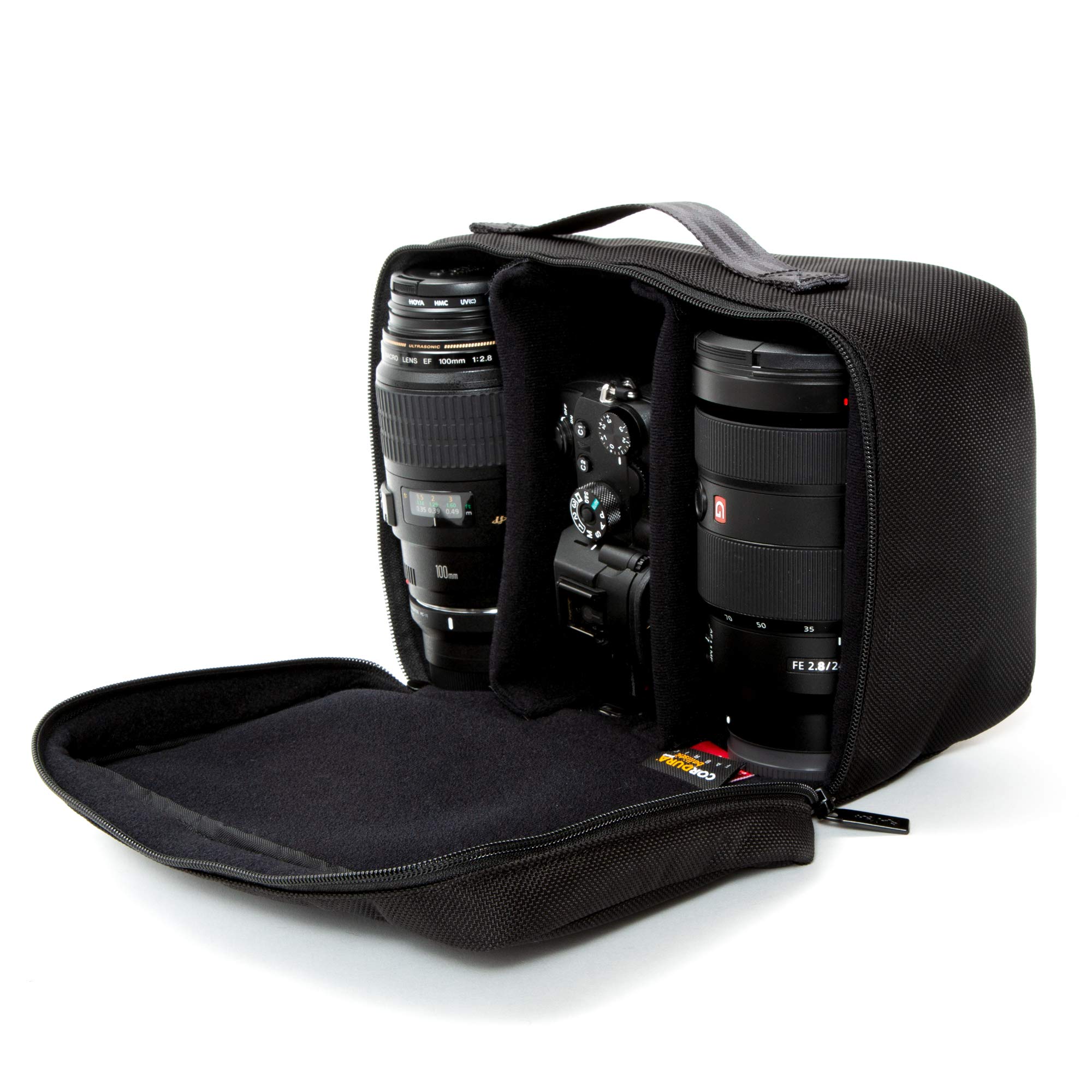 Manhattan Portage ISO CAMERA BAG (Black, photographer, soft padding, hook and loop, camera compartments, water-resistant, soft fabric lining, 1680D) - Image 6