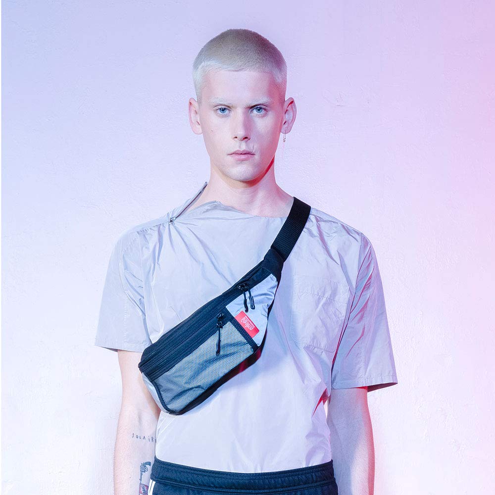 Manhattan Portage Luminosity Alleycat Waist Bag with Dual Zipper Pockets Crossbody or Waist Carry, Lightweight Travel, Hiking & Campus Pack - Image 9