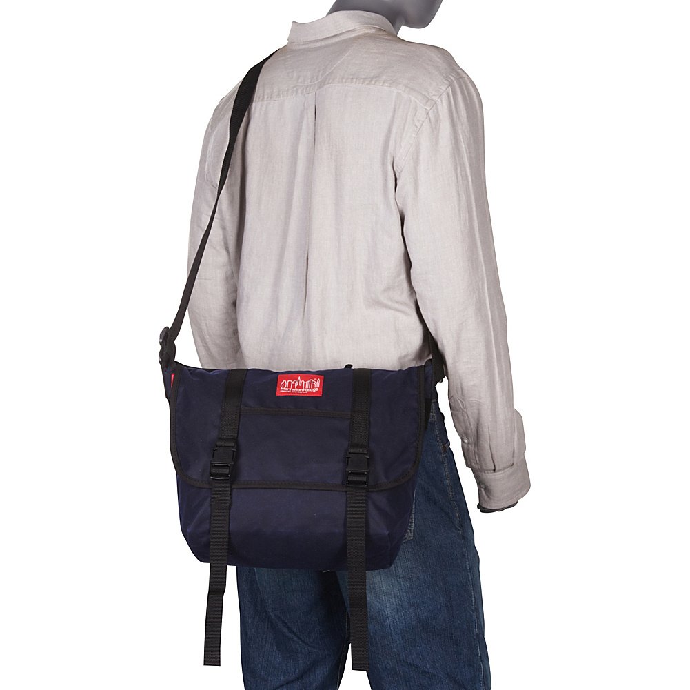 Manhattan Portage Medium Waxed Canvas Messenger Bag - Image 5