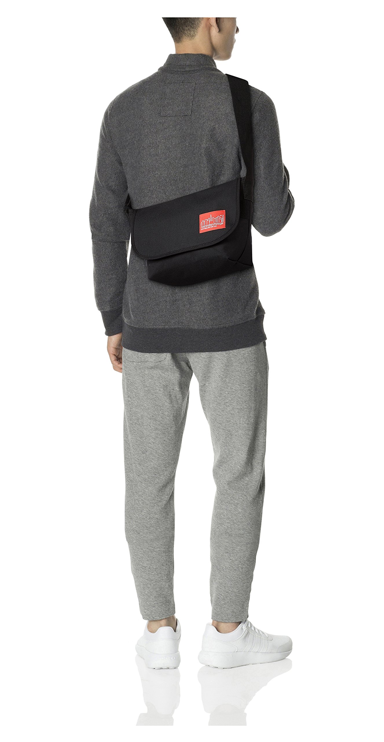 Manhattan Portage MP1605JR Casual Messenger Bag, JR Messenger Bag, Black - Image 4