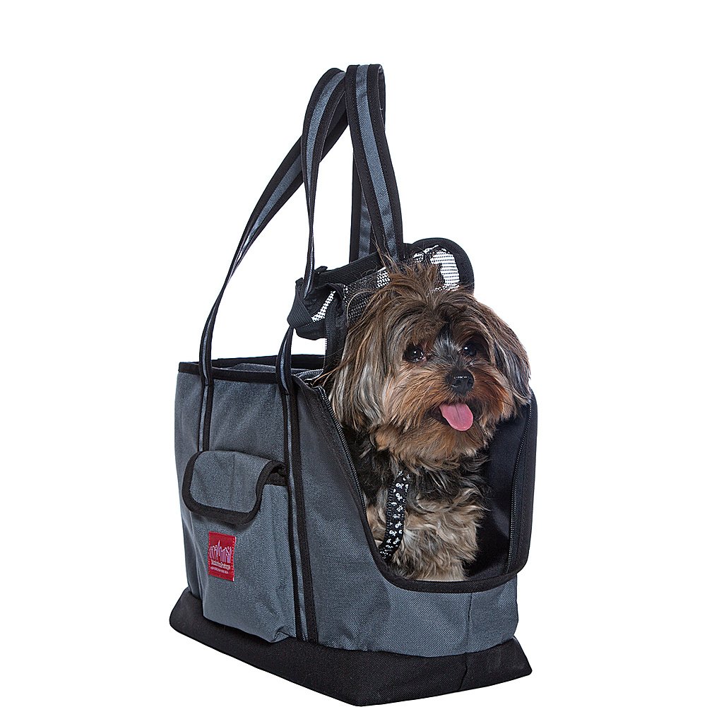 Manhattan Portage Pet Carrier Tote Bag Ver 2, Gray/Red, One Size - Image 6