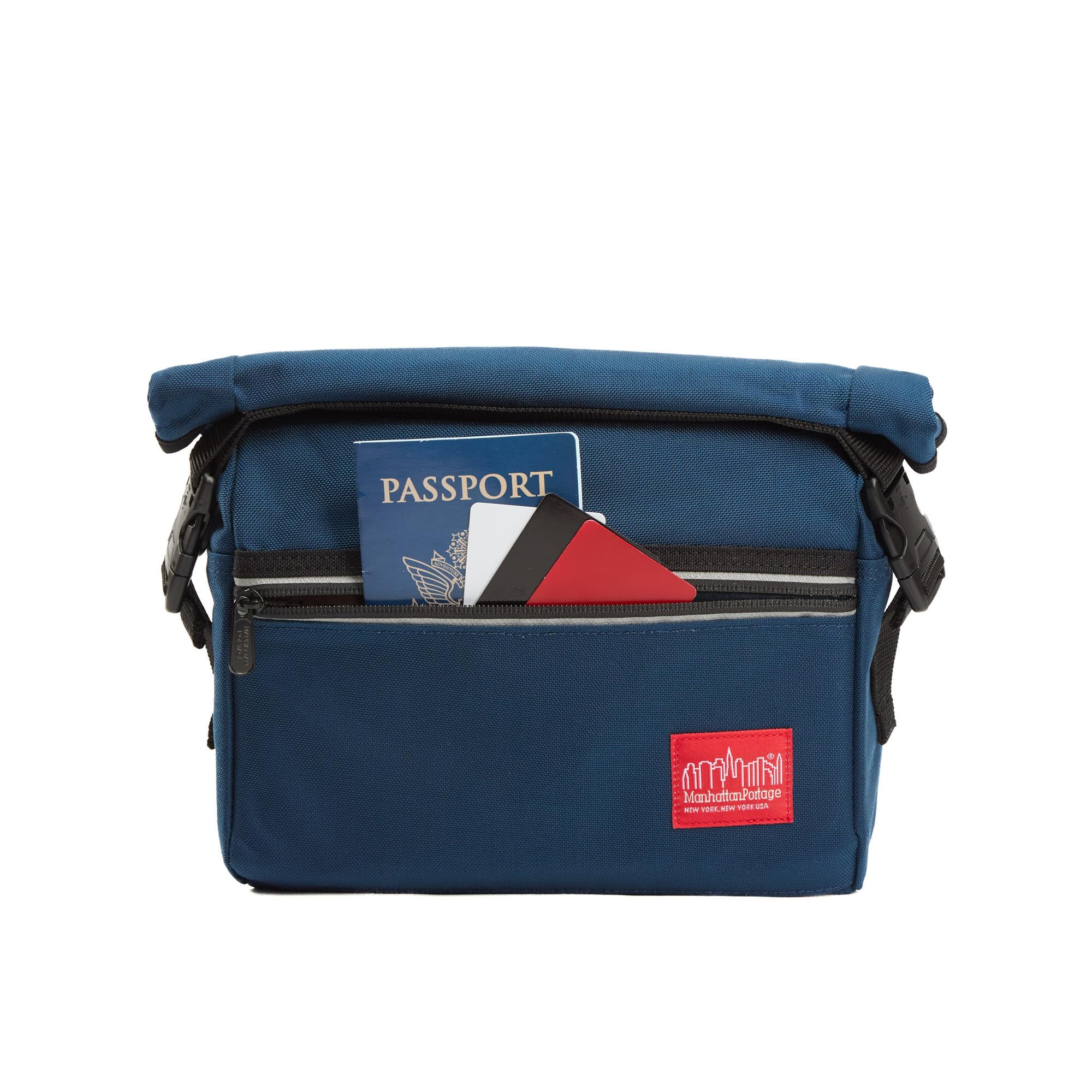 Manhattan Portage Pursuit Shoulder Bag Ver.2 Weather Proof Spacious Handlebar Bag & Shoulder Bag In1000D Cordura For Travel Outdoor Commuter (Navy) - Image 4