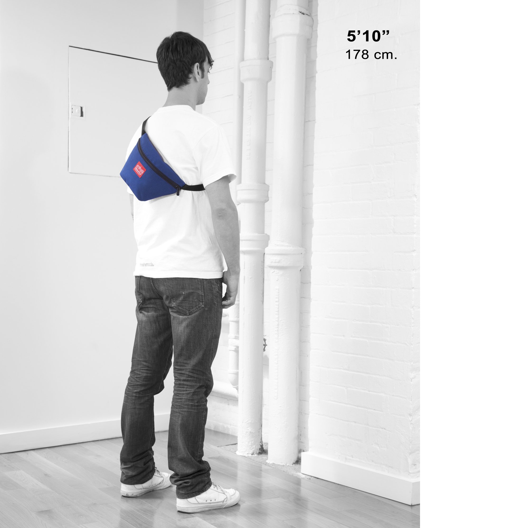 Manhattan Portage Retro Pack - Waist Bag Fanny Pack or Cross Body Bag Spacious Main Compartment with Zipper Closure 1000D CORDURA Classic Fabric - Image 7