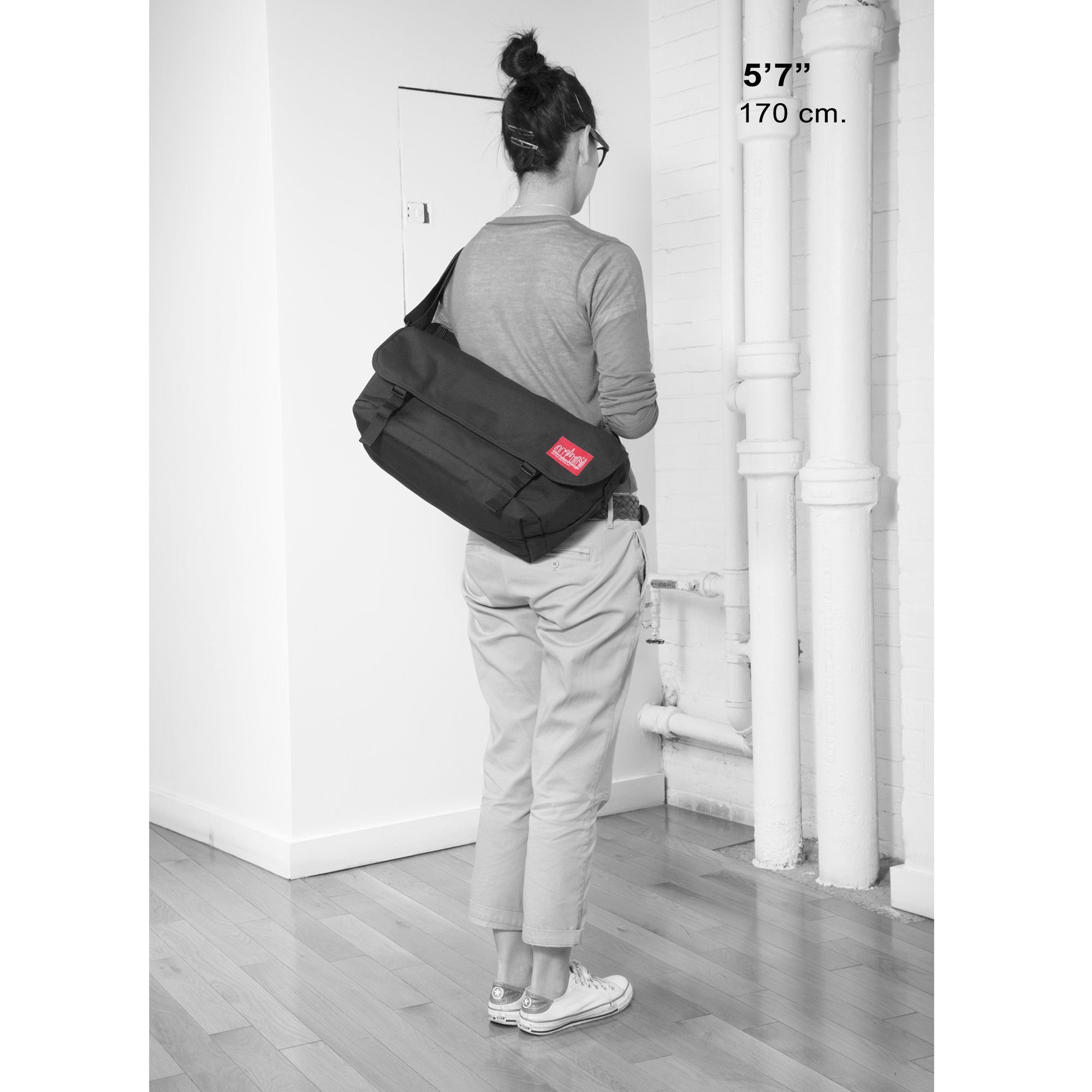 Manhattan Portage Straphanger Messenger Bag (Small) Compact Crossbody Shoulder Bag with Buckle Closure - Image 11