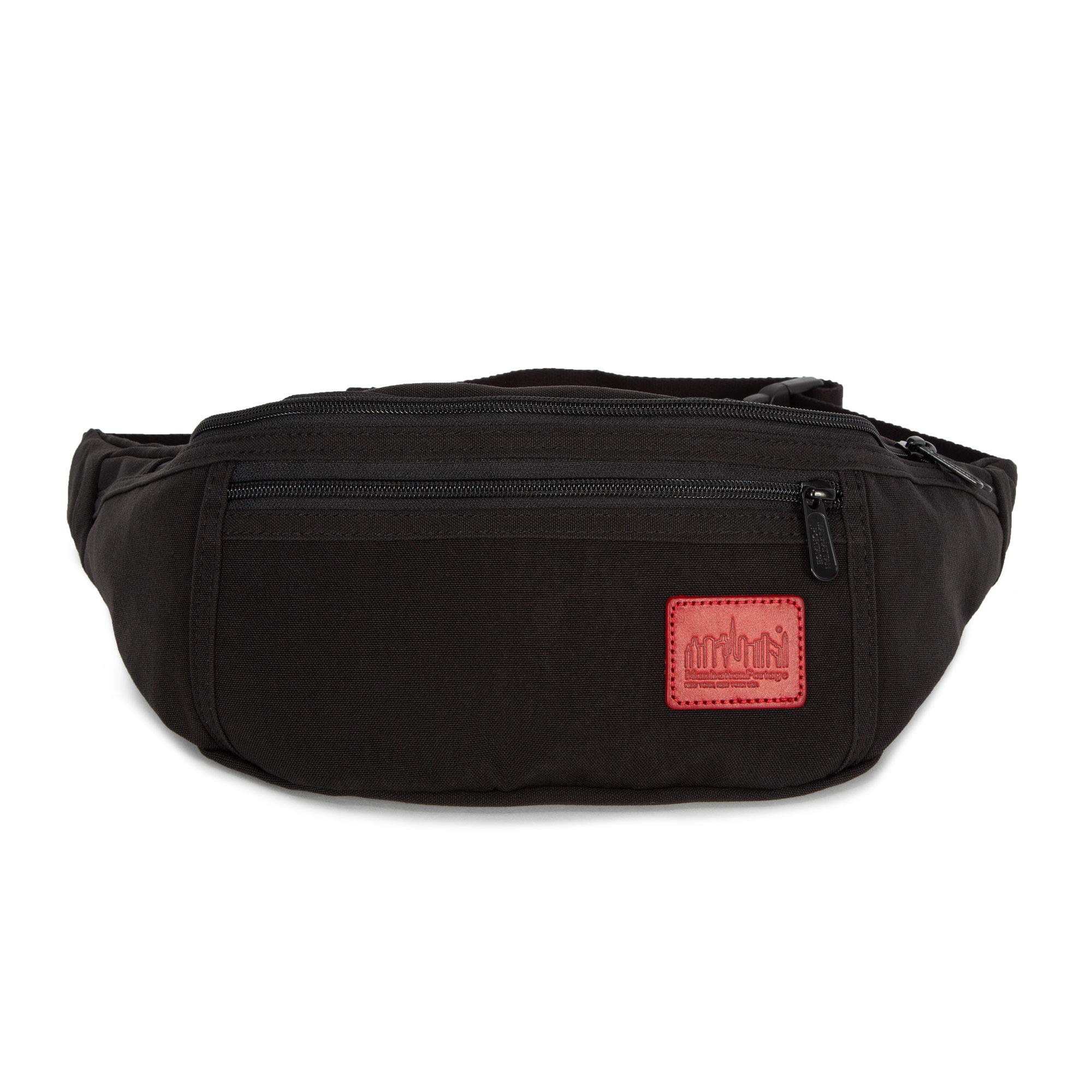 Manhattan Portage Waxed Nylon Alleycat Waist Bag Lightweight Water-Resistant Crossbody & Hip Pack for Commuters, College & Travel (Black) - Image 3