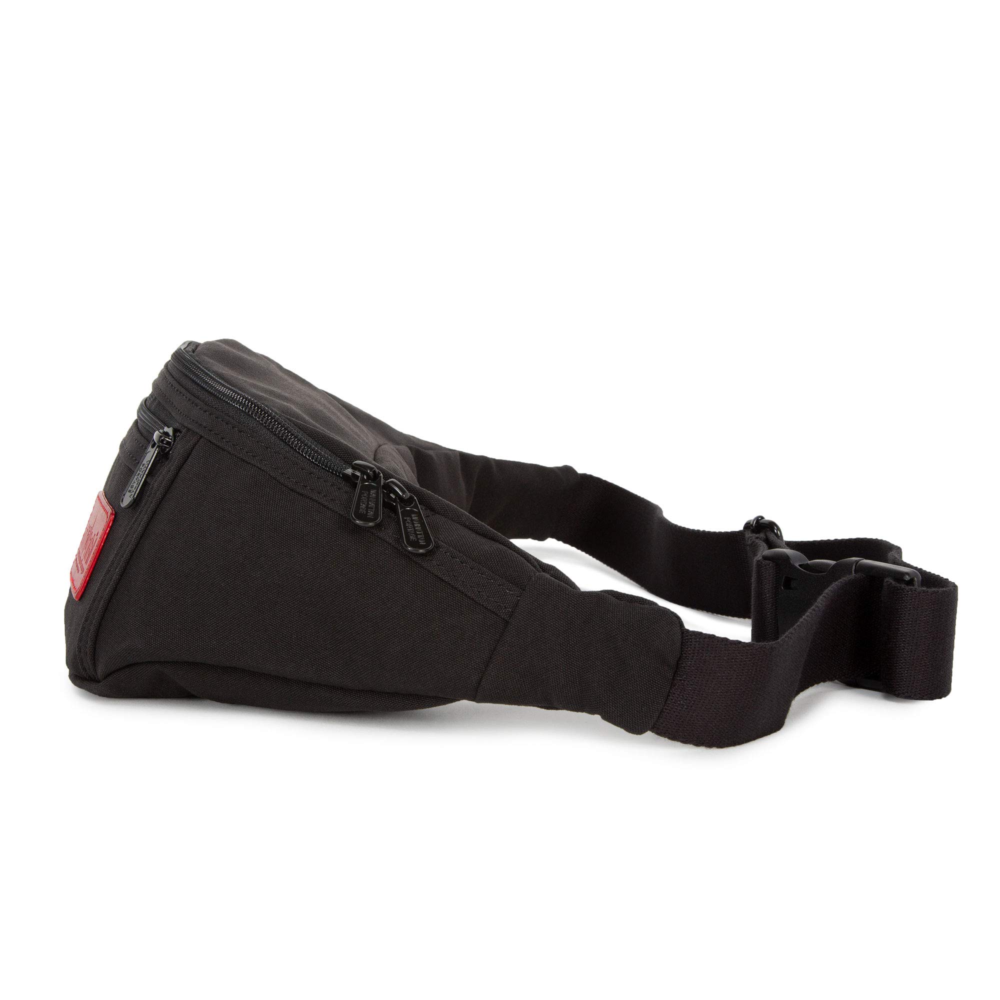 Manhattan Portage Waxed Nylon Alleycat Waist Bag Lightweight Water-Resistant Crossbody & Hip Pack for Commuters, College & Travel (Black) - Image 5