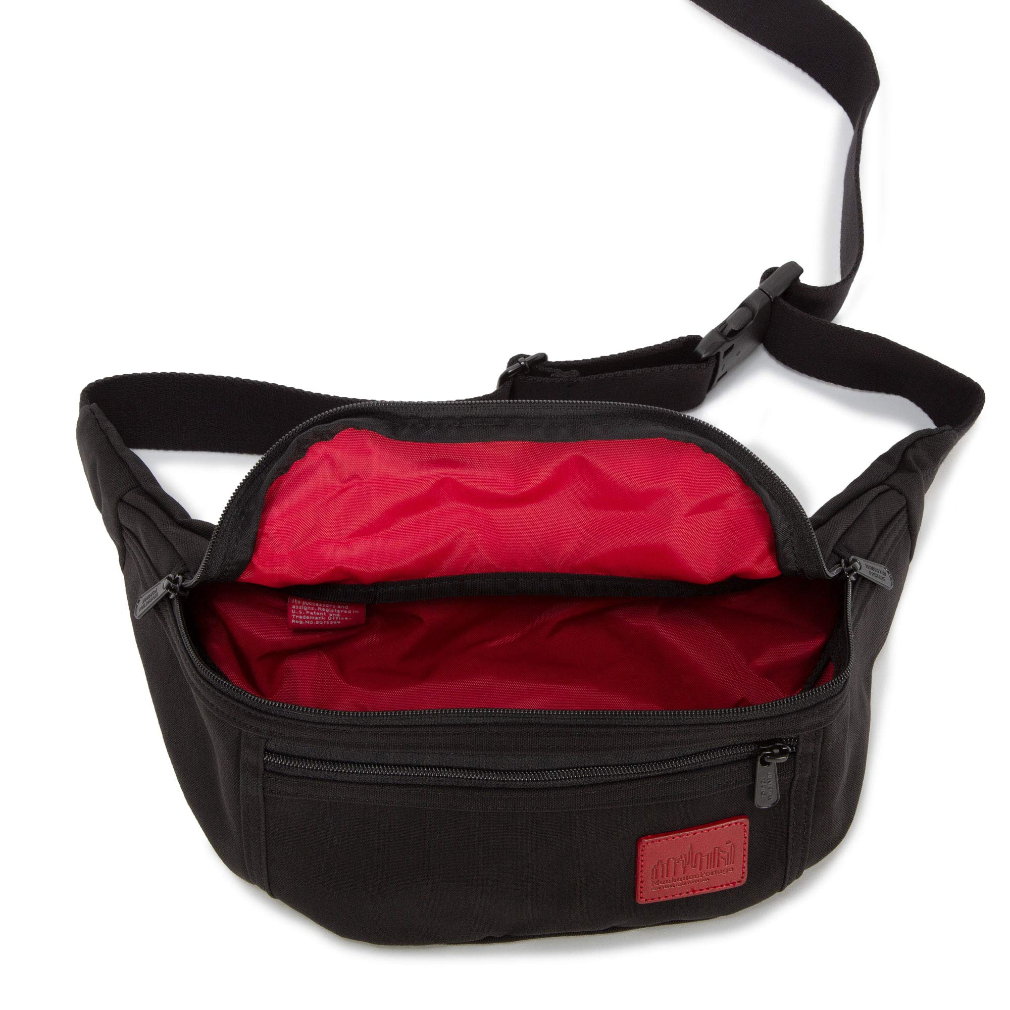 Manhattan Portage Waxed Nylon Alleycat Waist Bag Lightweight Water-Resistant Crossbody & Hip Pack for Commuters, College & Travel (Black) - Image 6