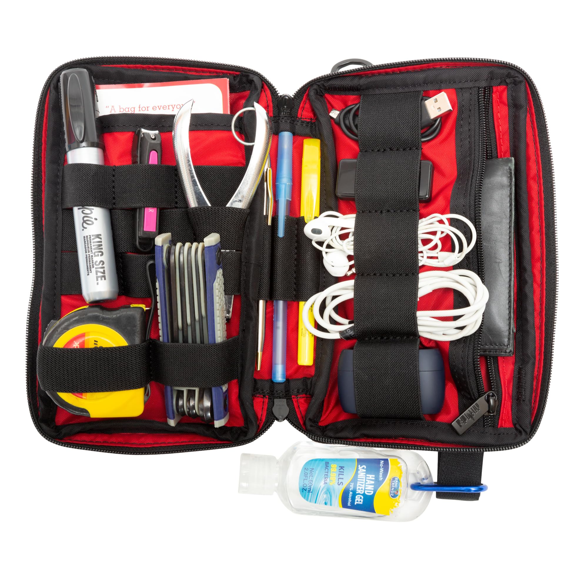 Manhattan Portage x Everyday Carry Atlas Sling V2 Hybrid Gear Organizer Pouch Sling Bag Constructed From Heavy Duty 1680D Cordura Ballistic Nylon (Black) - Image 8