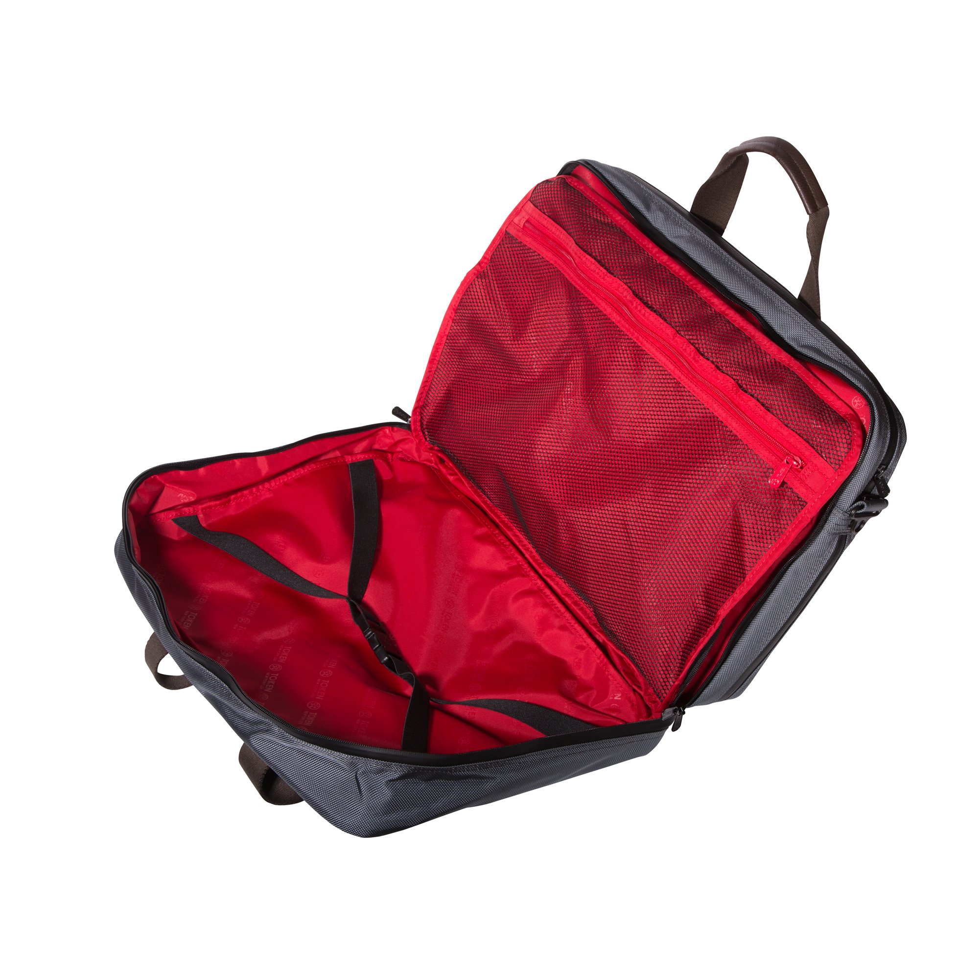 Token Bags Lawrence Laptop Bag Large with Back Zipper, Gray, One Size - Image 3