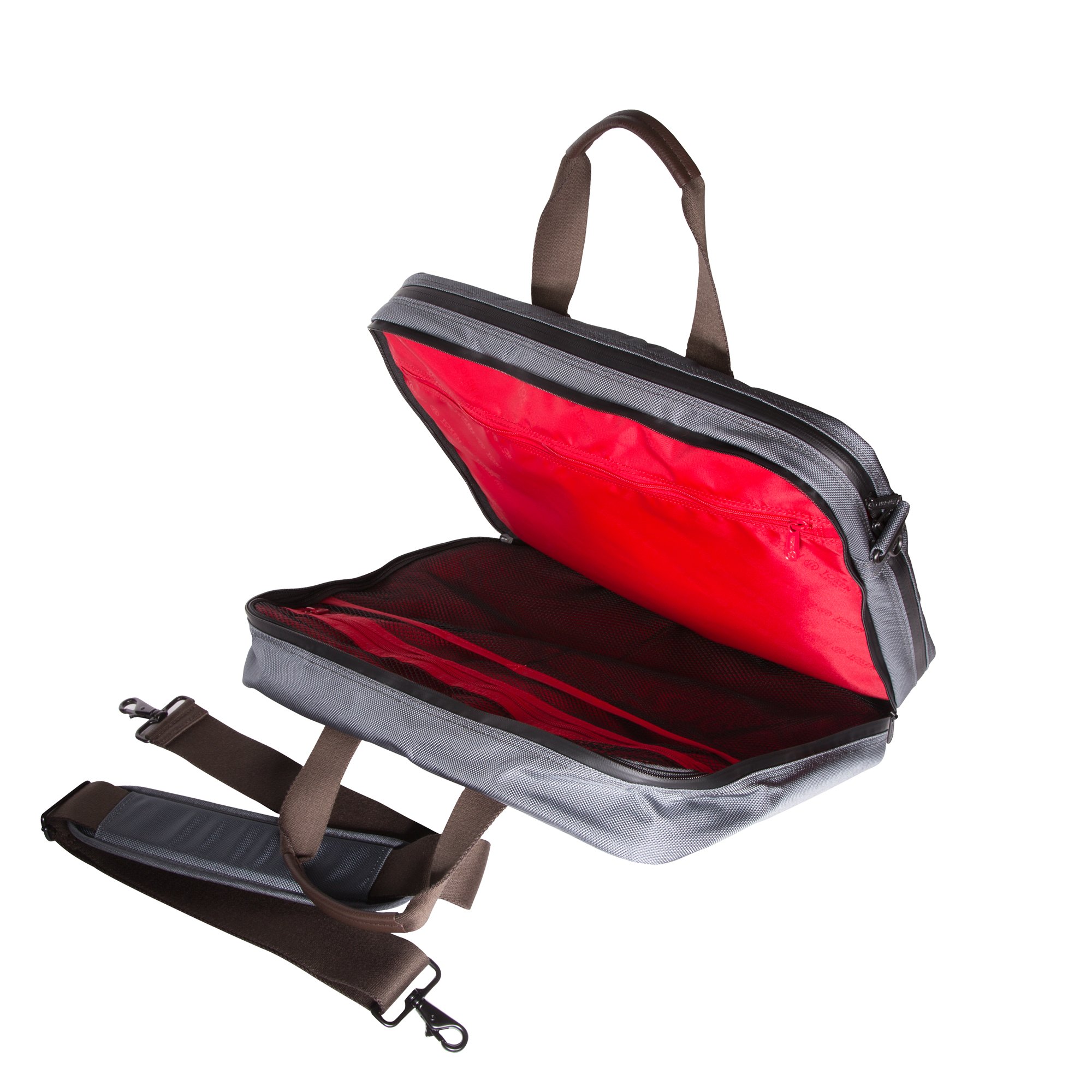 Token Bags Lawrence Laptop Bag Large with Back Zipper, Gray, One Size - Image 5