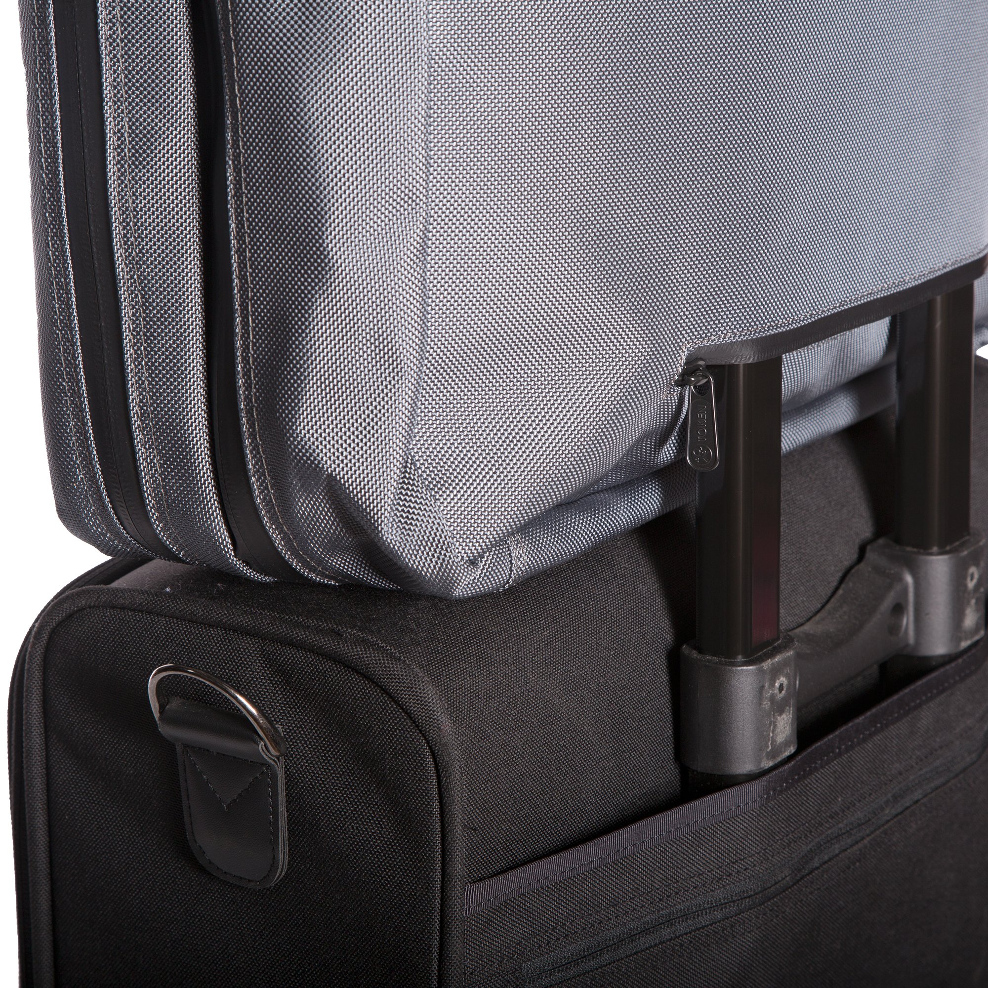 Token Bags Lawrence Laptop Bag Large with Back Zipper, Gray, One Size - Image 7