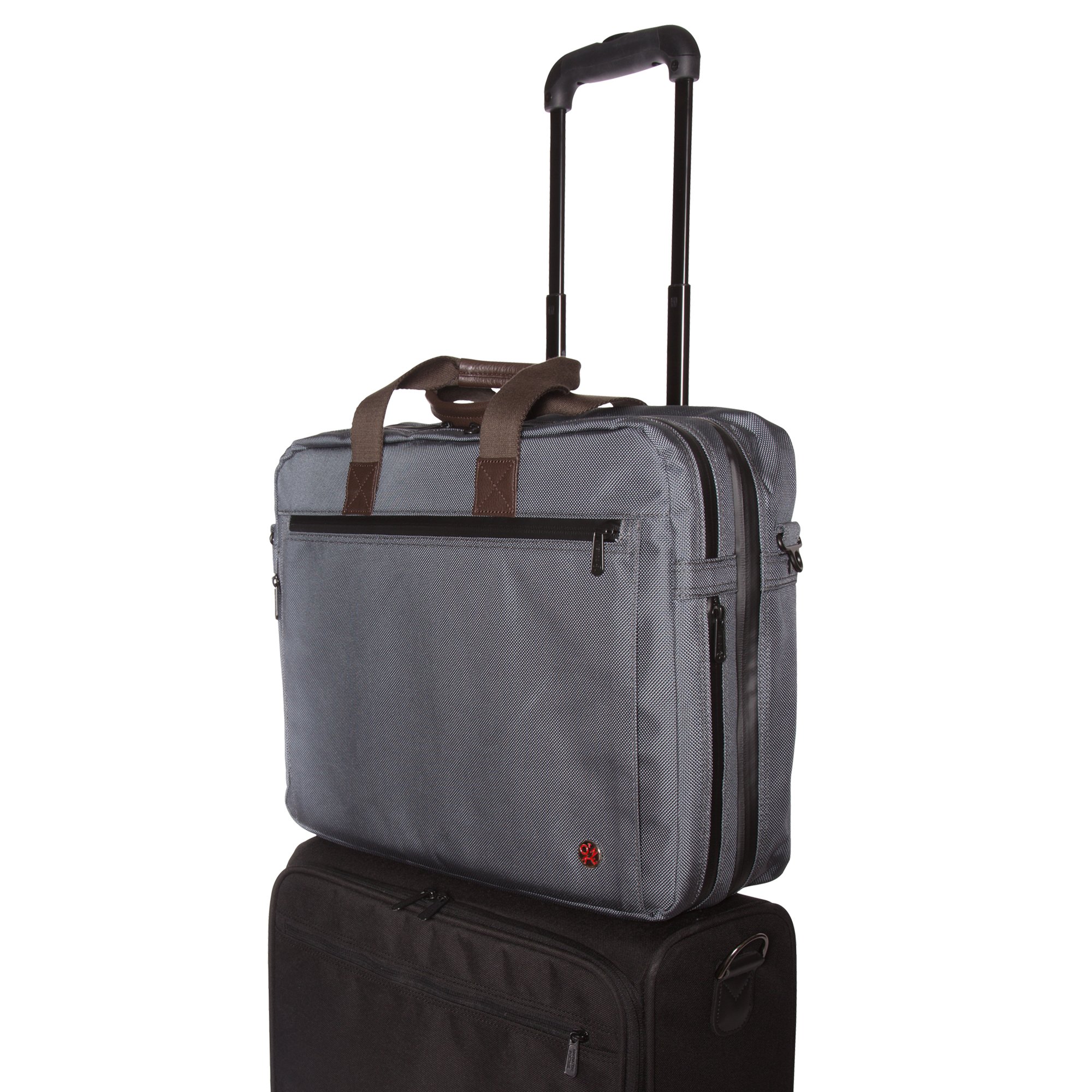 Token Bags Lawrence Laptop Bag Large with Back Zipper, Gray, One Size - Image 8