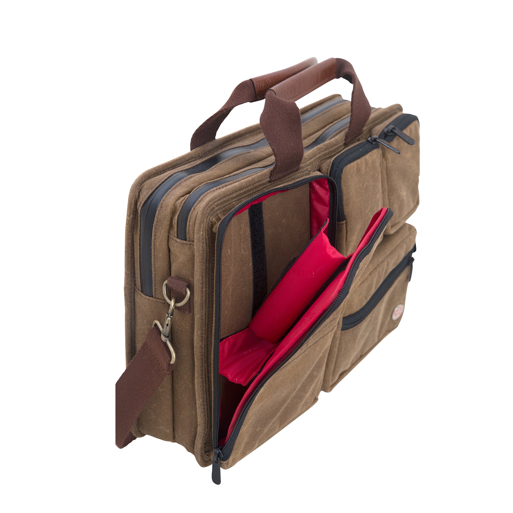 Token Bags Waxed Hewes Briefcase, Field Tan, One Size - Image 5