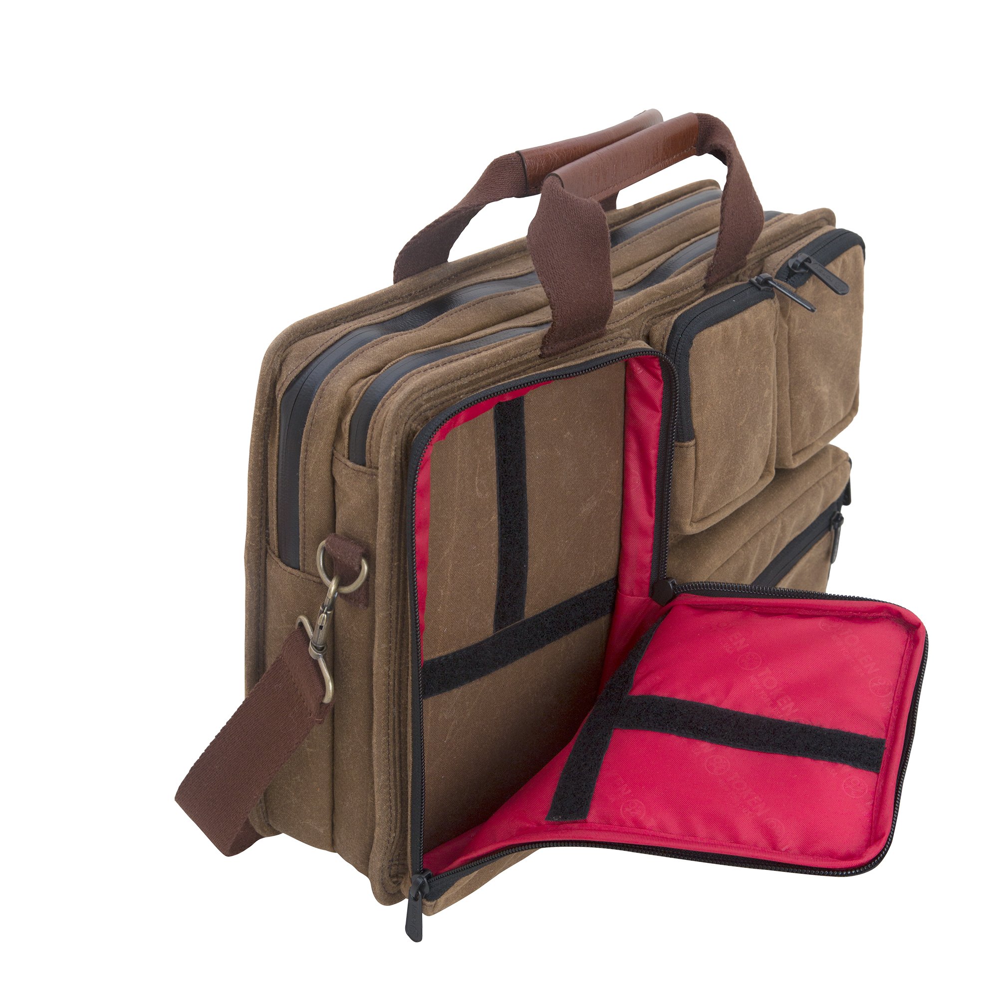 Token Bags Waxed Hewes Briefcase, Field Tan, One Size - Image 6