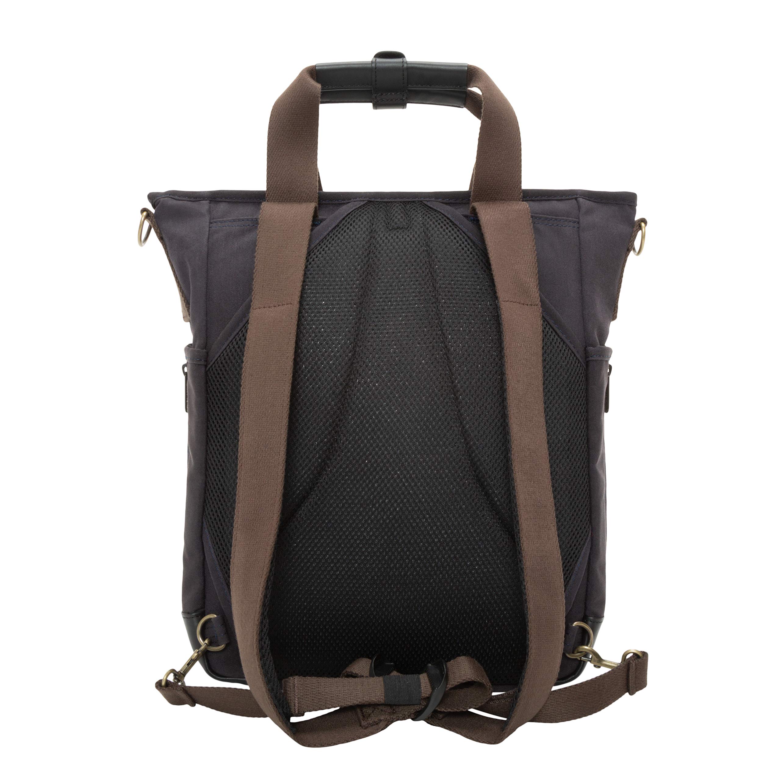 Waxed Nylon Fordham Convertible Bag, Black - Image 3