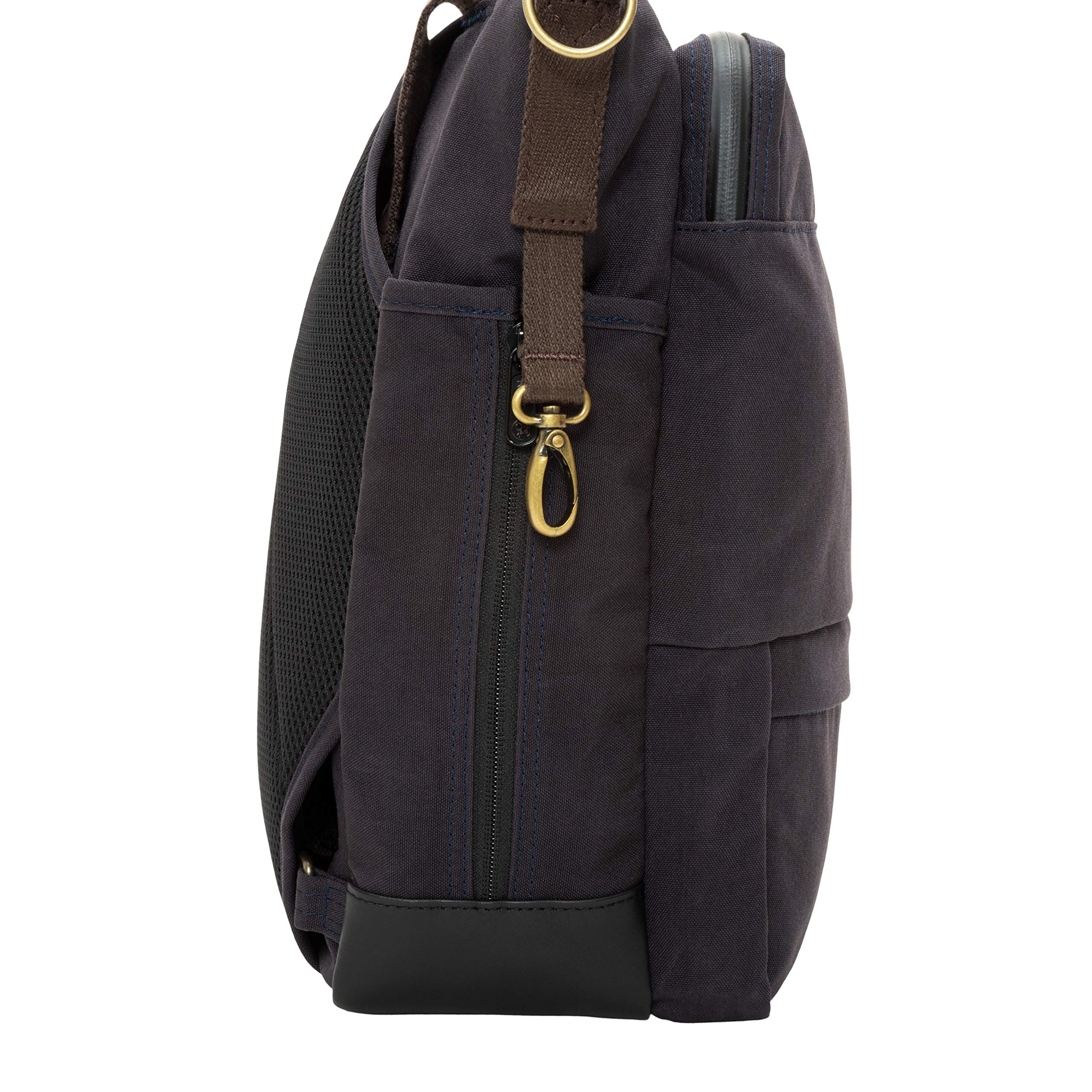 Waxed Nylon Fordham Convertible Bag, Black - Image 4