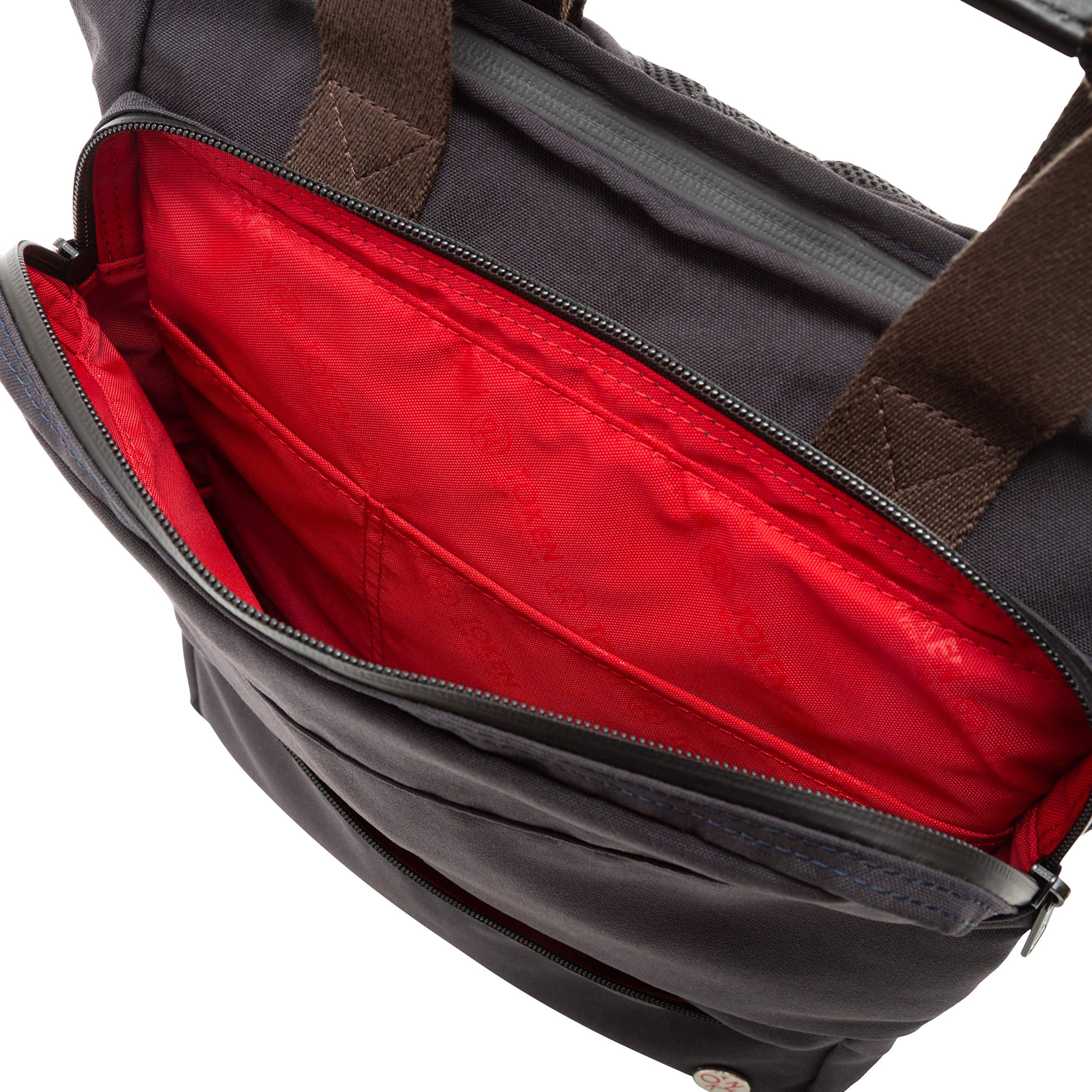 Waxed Nylon Fordham Convertible Bag, Black - Image 6