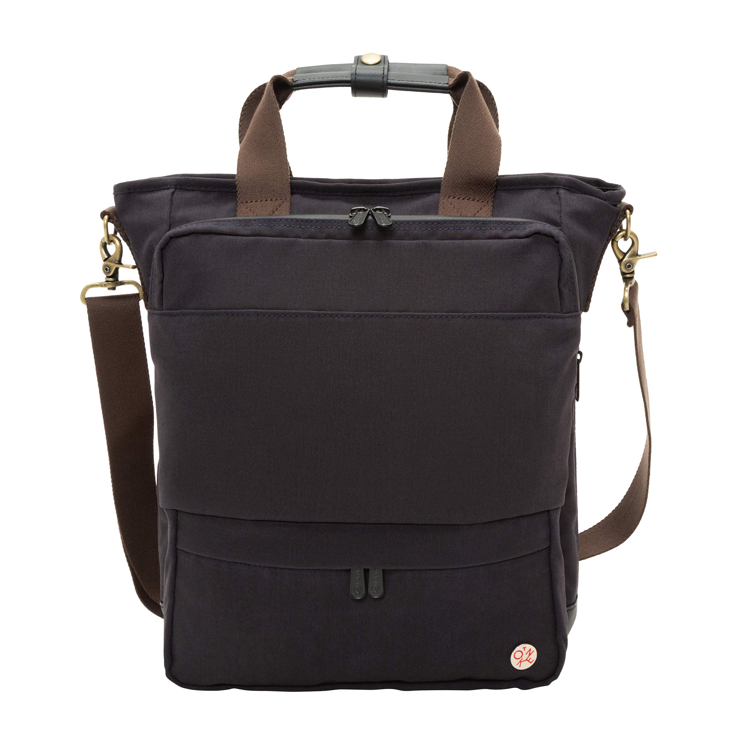 Waxed Nylon Fordham Convertible Bag, Black - Image 7