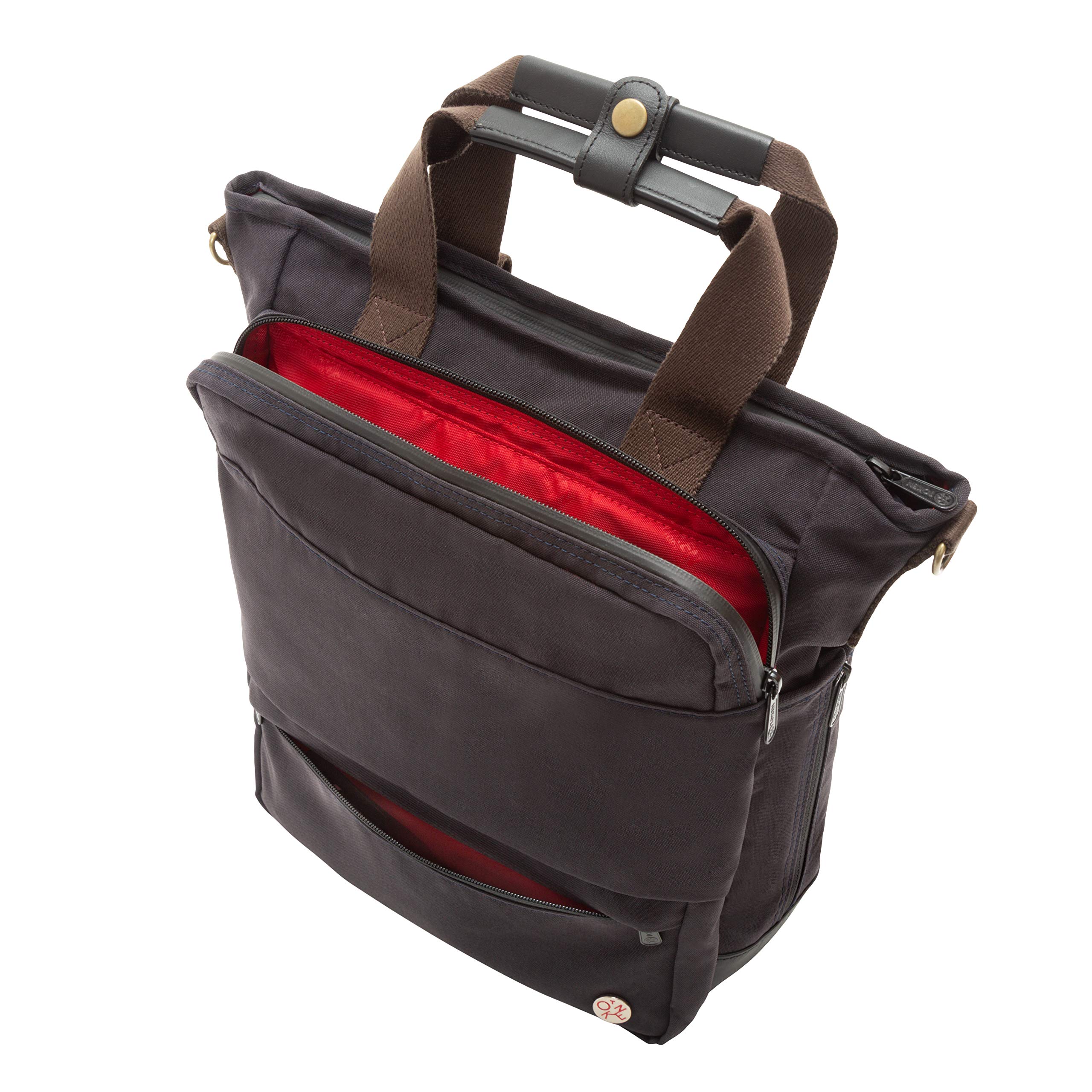 Waxed Nylon Fordham Convertible Bag, Black - Image 8