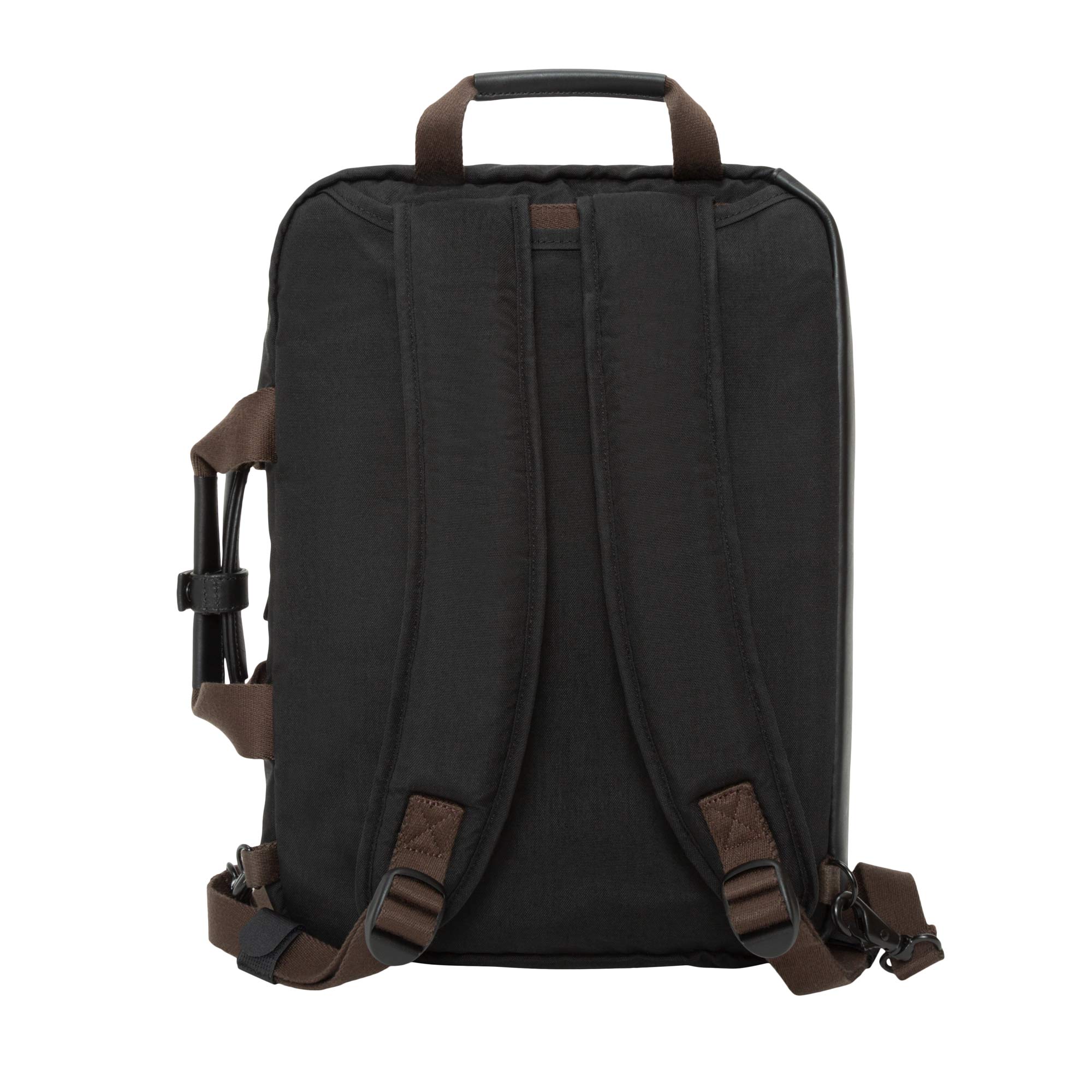 Waxed Nylon Saratoga Briefcase, Black - Image 4